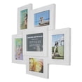 thumbnail image 2 of Studio Decor 20.2" x 21.5" White 6-Opening White Collage Picture Frame - Includes Pre-attached Hanging Hardware, Horizontal or Vertical Display - 1 Pack, 2 of 5