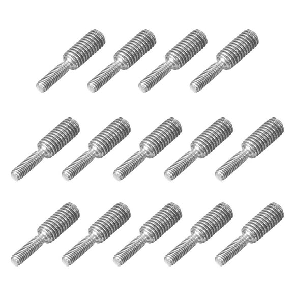 Uxcell 14Pack M3x10mm to M5x10mm Double End Threaded Stud 304 Stainless Steel Rods