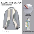thumbnail image 5 of Brown and Grey Abstract Art Artwork Backpack for School,Cute School Bag,Schoolbag with Adjustable Shoulder Straps & Padded Back,15.3"x11"x6.7", 5 of 6