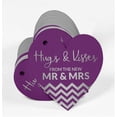 thumbnail image 3 of Inkdotpot Hugs & Kisses From The Wedding Bottle Tag Real Silver Foil Favor Hang Tags Pack Of 100, 3 of 6