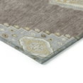 thumbnail image 4 of Addison Rugs Chantille Indoor/Outdoor Traditional Vintage Taupe Washable Round Rug, 8' x 8', 4 of 6