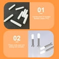 Haqieyen 500 White Rubber Screw Thread Protectors for Furniture, Pipe