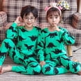 thumbnail image 1 of Ropa interior térmica para niños pequeños, pijamas de algodón con dibujos animados, informales, cálidos, para otoño e invierno, 2023, 1 of 4