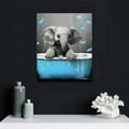 thumbnail image 4 of COMIO Blue Butterfly and Elephant In Bathtube Canvas Print Black And White Animal Wall Art Contemporary Painting Bathtub Wall Decor Funny Artworks Home Decor For Bathroom Living Room Bedroom, 4 of 4