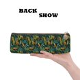 thumbnail image 2 of Naloa Jungle Leopard Yellow Print Leather Pencil Case - Portable Big Capacity Pencil Pouch Organizer Bag Stationery Bag for Work & Office Pencil Pen Case, 2 of 5