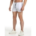 thumbnail image 5 of Hood Crew Men's Workout Shorts Fitness Runing Gym Traning Shorts with Pockets White XL, 5 of 8