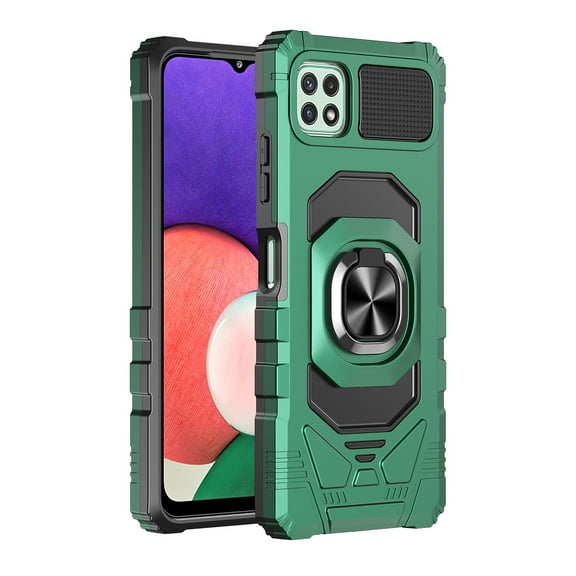 For Samsung Galaxy A33 5G Hybrid Dual Layer with Rotate Magnetic Ring Stand Holder Kickstand, Rugged Shockproof Protective Cover ,Xpm Phone Case [Green]