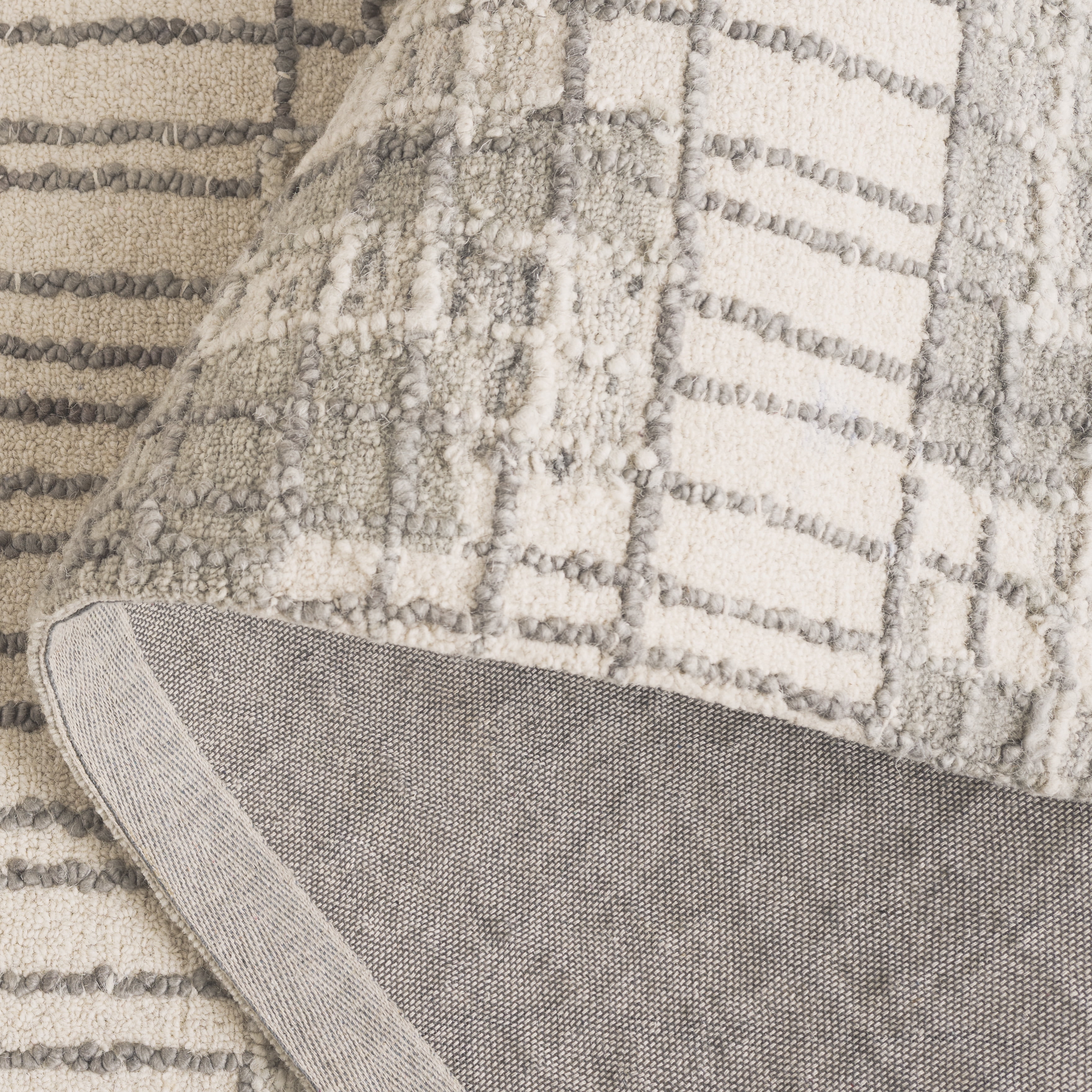 SAFAVIEH Abstract Alton Geometric Area Rug, Ivory/Dark Gray, 6' x 9'