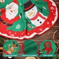 thumbnail image 4 of Falda del Árbol de Navidad, 36 Pulgadas Falda del Árbol de Navidad de Falda Decoración del Arbol de Navidad, con Falda de Franela ase de árbol de Rojo para Navidad Fiesta Decora, 4 of 5