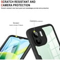 thumbnail image 4 of Slim Case for Xiaomi Redmi A1+ Plus (Not A1) with Screen Protector, Full Body Clear Soft TPU Rugged Bumper Case Shockproof Phone Cover for Xiaomi Redmi A1 Plus QC Pink, 4 of 10