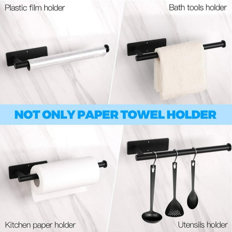 Skycarper 3pcs Paper Towel Holder Self Adhesive Under Cabinet