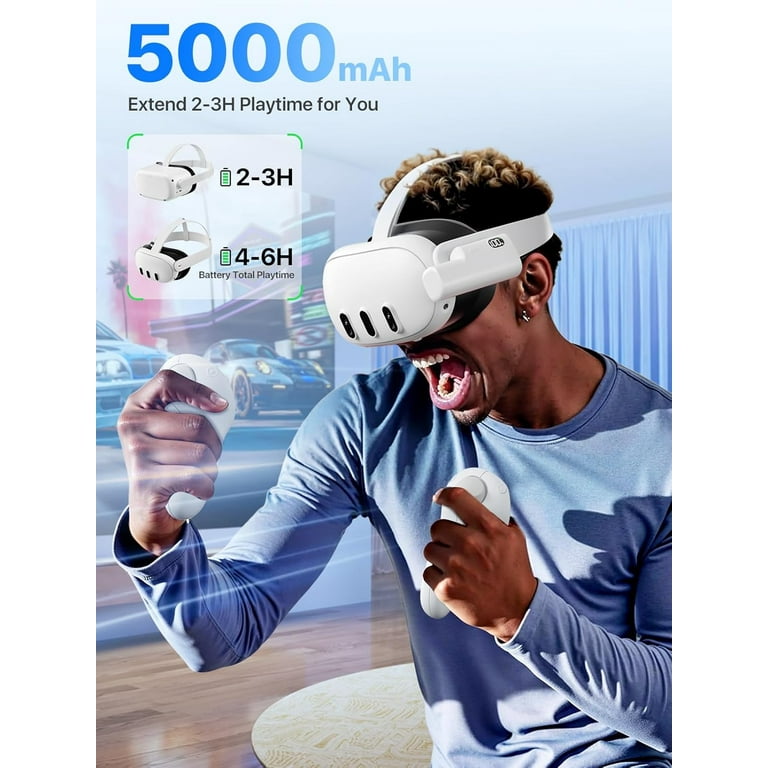 Prociv, Battery Pack for Meta Quest 3S/3/2, 5000mAh Extended