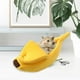 thumbnail image 4 of Cama para perros con forma de plátano, caseta para perros, sofá, cojín para cachorros, tienda de campaña cálida para gatos S, 4 of 8