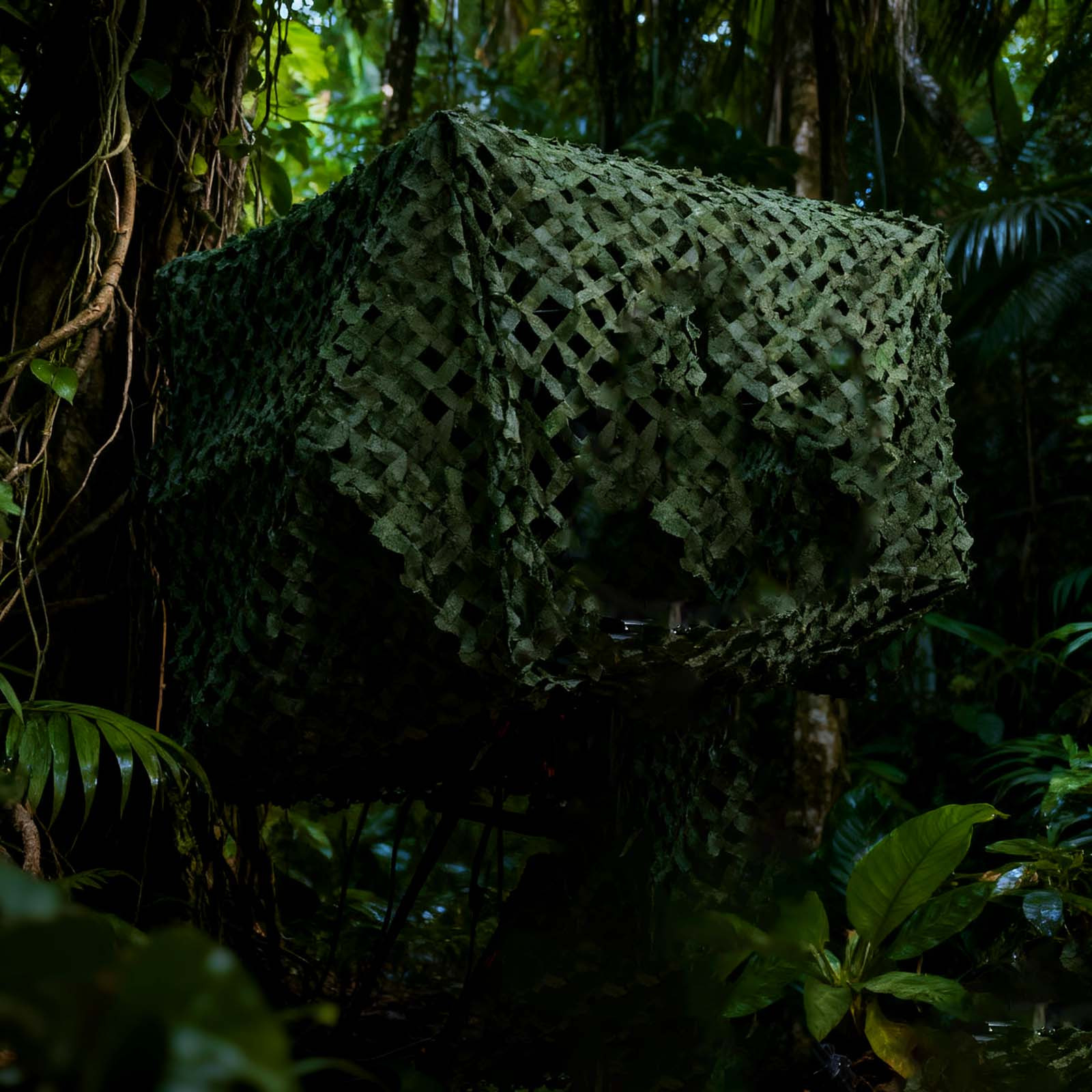 Camouflage Netting Bulk Roll - Camo Net for Hunting Blinds, Military Decor, Army Party Backdrop & Outdoor Sunshade Mesh Cover