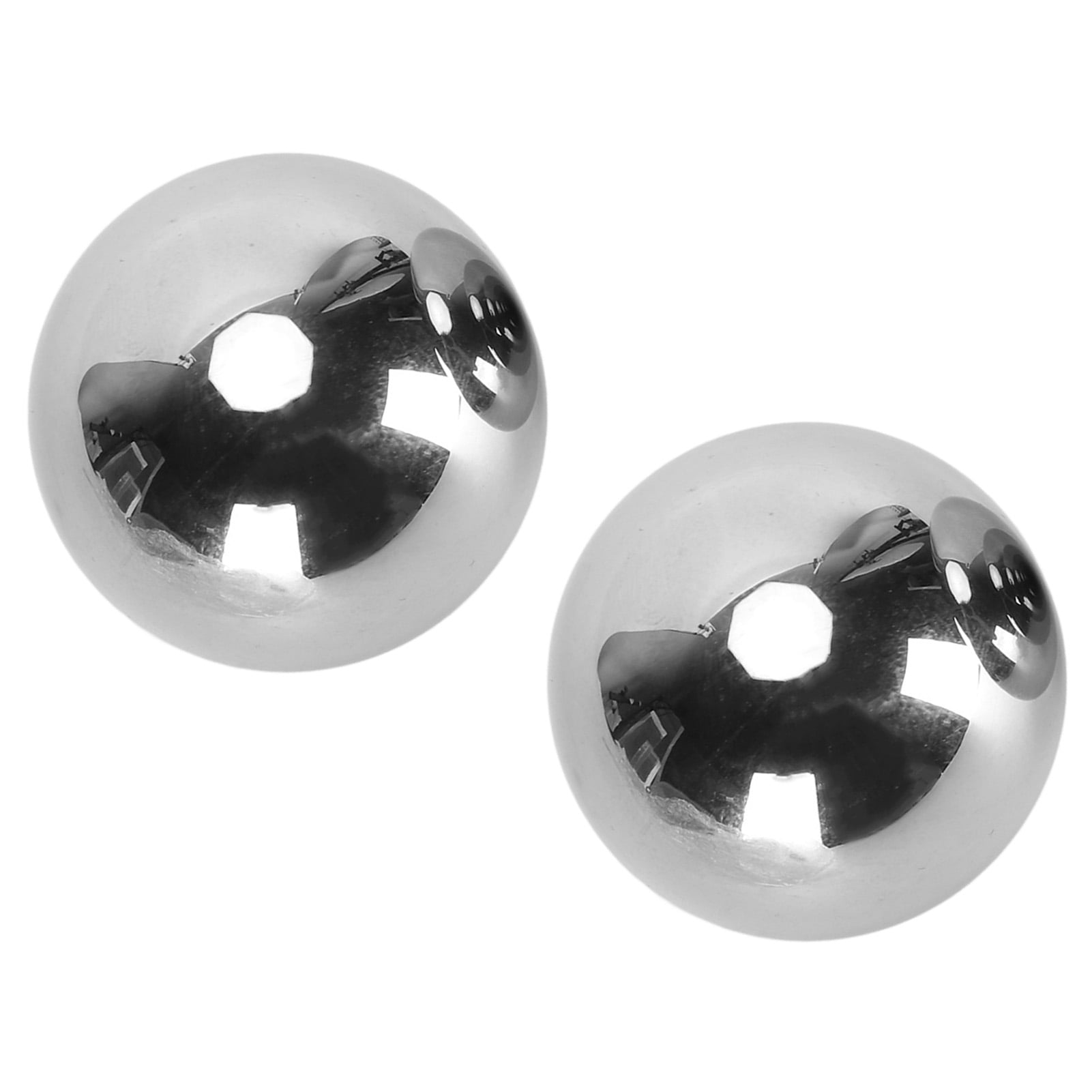 Riousery 1 Pair Baoding Balls 1.38 inches / 3.5cm Diameter Stainless Steel Hand Balls for Strength Flexibility Training and Stress Relief Massage Exercise Therapy