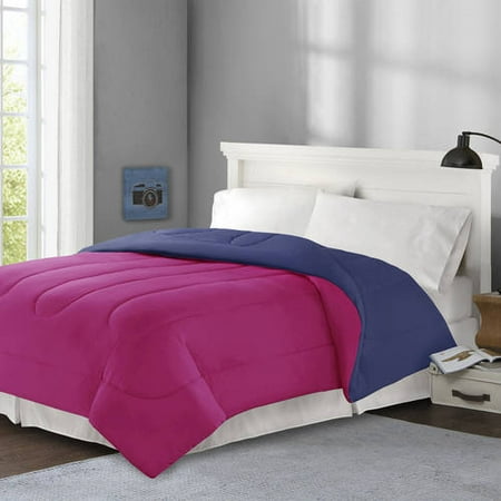 Mainstays Solid Reversible Bedding Comforter Walmart Com