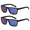 Blue Mirror, variant on Rectangular Sporty Sunglasses for Men- Polycarbonate & Tinted Glasses- Ideal for Sports Activities - Brown, Blue Mirror