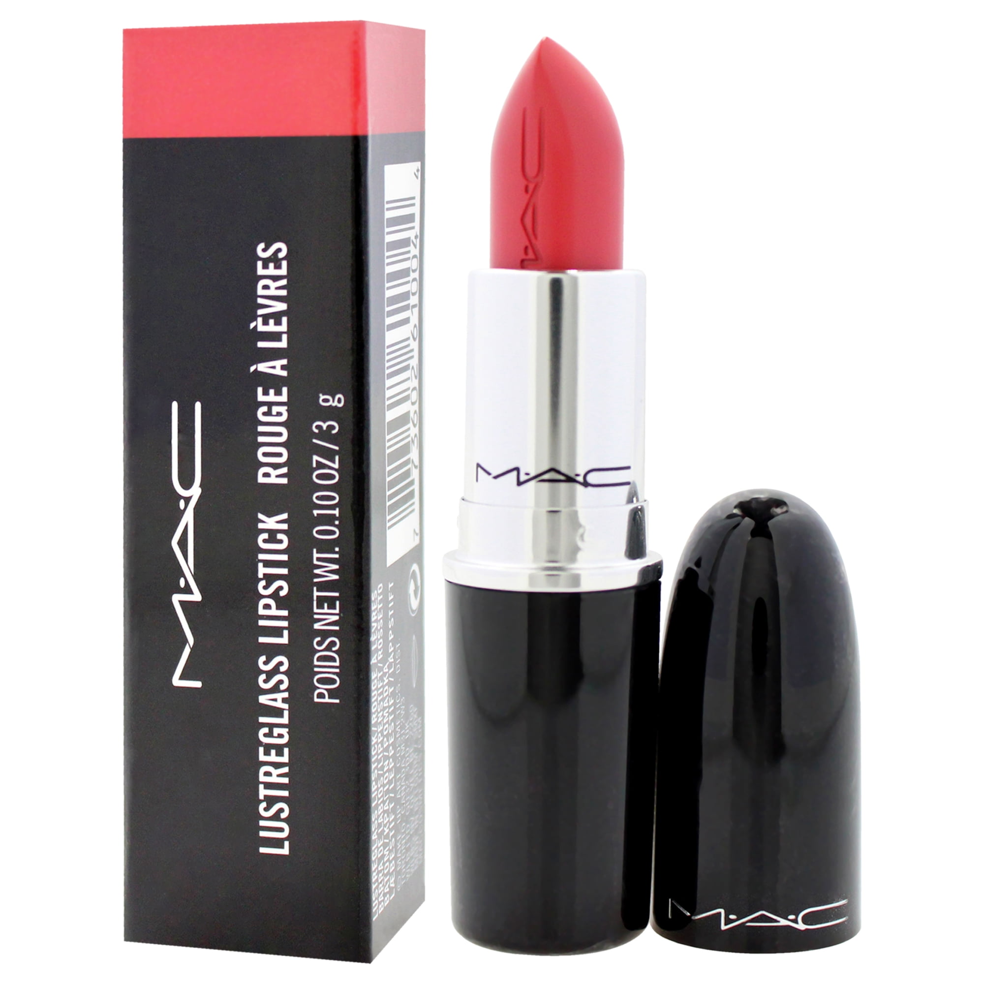 M.A.C Lustreglass Lipstick 520 See Sheer, 0.10oz/3.0g, New With