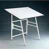 Alvin Table White Base White Top 24" x 36"