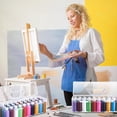 thumbnail image 5 of Caja de Almacenamiento de 3 Piezas para Pinturas Acrílicas de 56 Ml, Organizador Portátil de Acrílico para Manualidades con Asa, 30 Blancas., 5 of 5