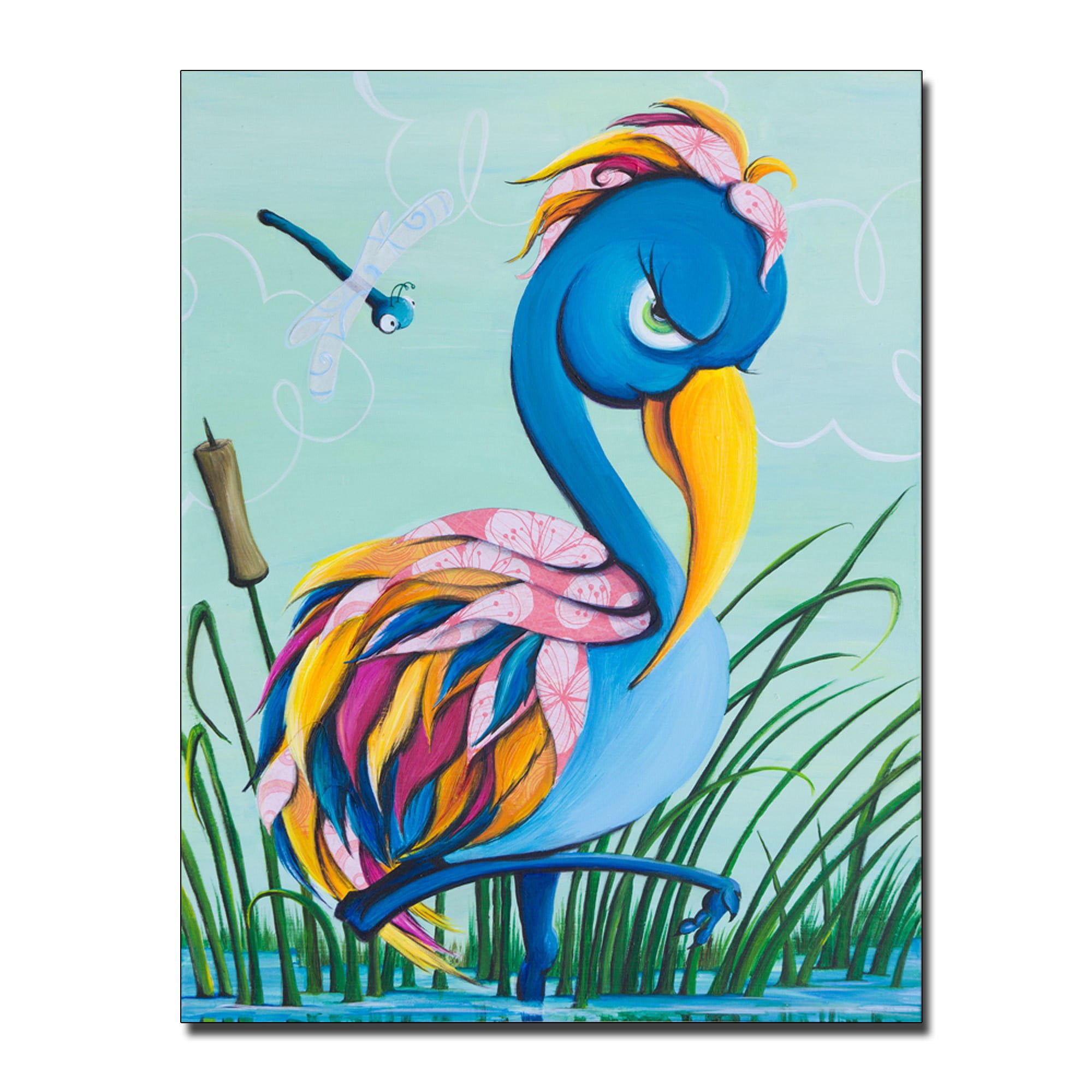 Trademark Fine Art "Showbird" Canvas Art by Sylvia Masek