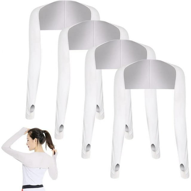 HUGFEGWE 4 Pcs Châle Rafraîchissant pour Femmes Manches de Bras Protection Solaire Châle pour Couvrir les Bras pour Femmes CJB91-79239