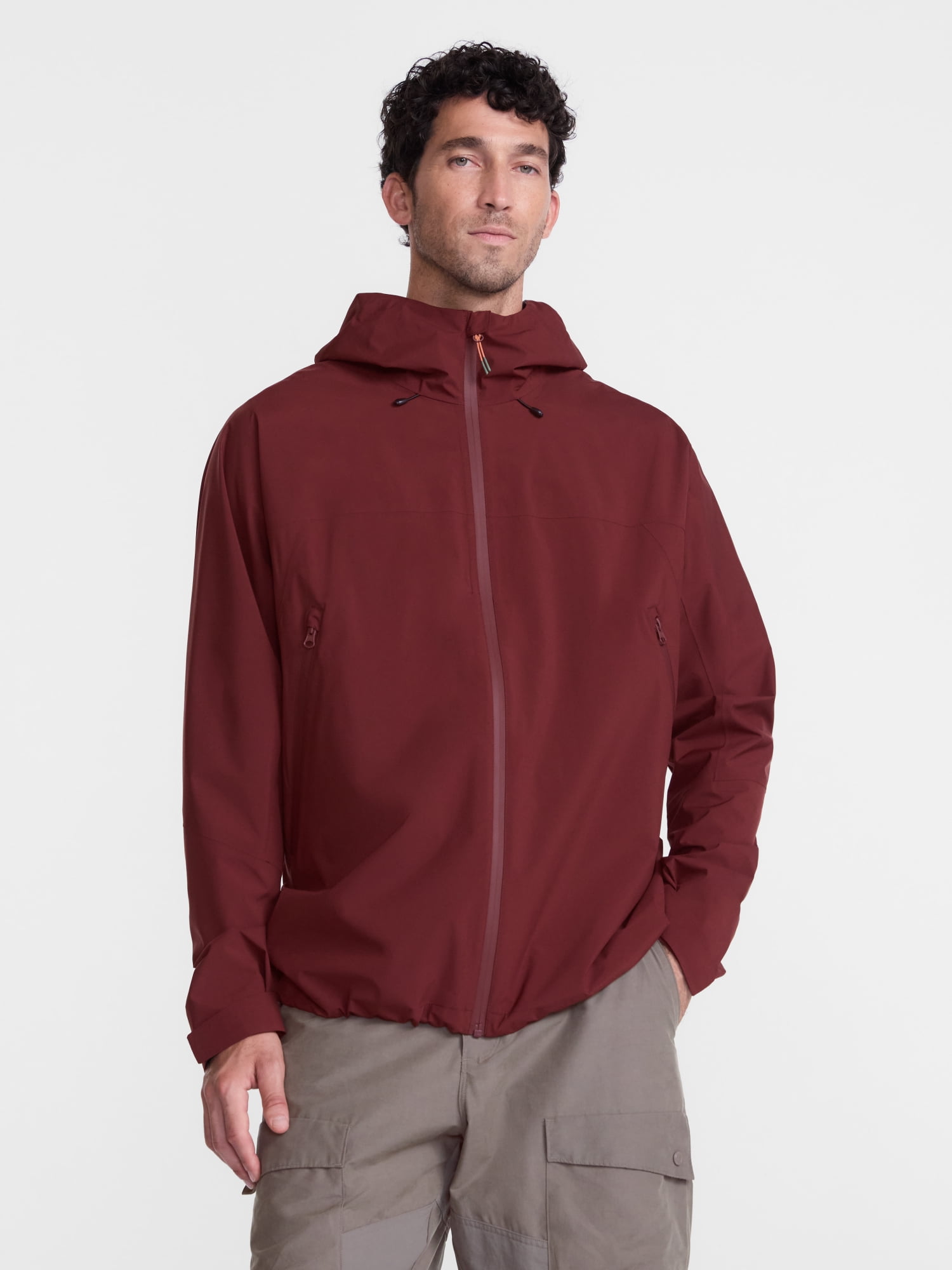 Ozark Trails Men's and Big Men's Pinnacle System Rain Jacket, Sizes S-3XL