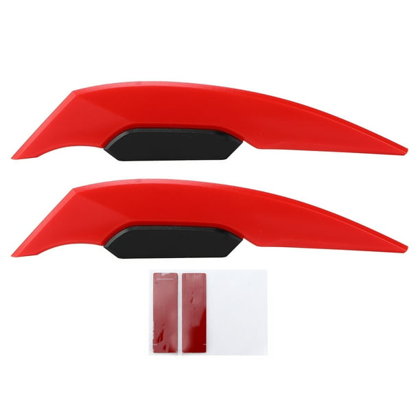 Par de Winglets de motocicleta ala aerodinámica accesorios universales de moto para bicicleta eléctrica ATV UTVA par de rojo Jadeshay A