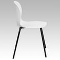 thumbnail image 2 of Flash Furniture Hercules Plastic Designer Back Stacking Chair in White, 2 of 5