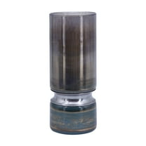 A&B Home Stellar Glass Vase - 5"Dia. x 13"H - Blue/Black