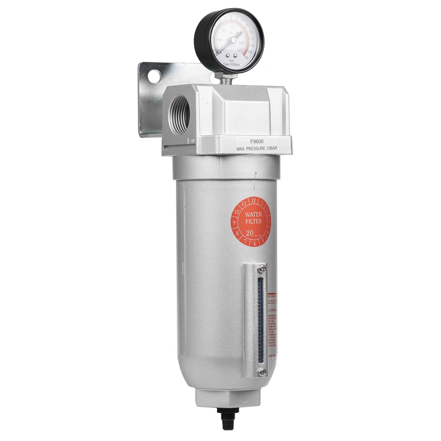 1" Inline Water Moisture Filter Trap Separator Air Compressor Cyclone