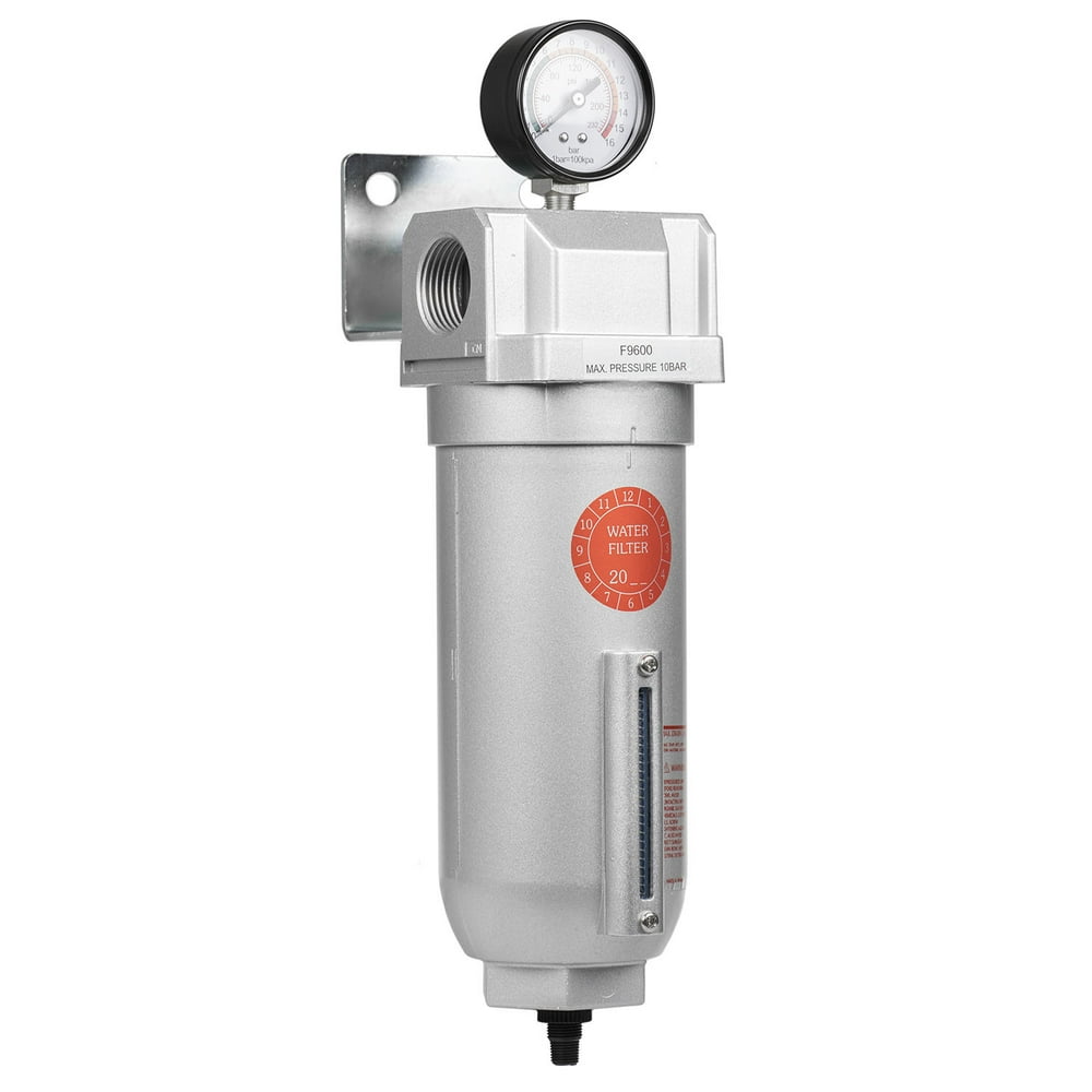 1" Inline Water Moisture Filter Trap Separator Air Compressor Cyclone