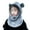 Grey, variant on Kids Fleece Hood Ski Mask Cold Weather Face Mask Neck Warmer Winter Nose Warmer for Toddlers Boys Girls
