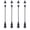 Black, variant on MasteelfCA 4Pcs Sand Table Yard Lamps Tiny Street Lights Props Construction Sand Table Supplies