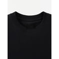 thumbnail image 4 of Black cotton casual t-shirt, fun design, soft fabric, statement shirt, perfect birthday gift, 4 of 8