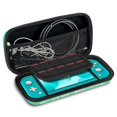 thumbnail image 2 of Portable Storage Case (green Leaf) For Nintendo Switch Lite Models Durable Hard Shell Game Storage Handbag Portable Travel Bag Pu Bag, 2 of 5