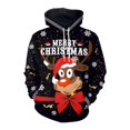 thumbnail image 1 of Green Hoodies Merry Christmas Hood Pullover Santa Hat Printed Sweatshirt Warm Pocket Streetwear Y2K Tracksuit Men Clothing, 1 of 4