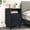 Black - with Door & Charging Station, variant on May in Color white Nightstand with Storage Shelf & Door, Faux Drawer Design End Table, Compact Side Table for Bedrooms, Dorm Rooms & Small Spaces, Set of 2