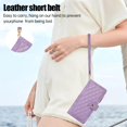 thumbnail image 6 of Phone Case for Samsung Galaxy S21 Plus S21+ 5G Wallet Cover With Tempered Glass Screen Protector and Flip Zipper Credit Card Holder Slot Stand Cell S21+5G S21plus 21S + S 21 21+ G5 Women Men Purple, 6 of 7