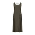 thumbnail image 5 of POTETI Dresses for Women Sleeveless Summer Midi Sundresses Cotton Linen Tank Long Dresses, 5 of 5
