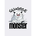 thumbnail image 3 of Snuggle Monster - Classic Tee - Fierce About Comfort, Deadly with Cuddles, 3 of 7