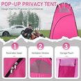 thumbnail image 6 of Tcbosik Pop Up Privacy Shelter Tent, Portable Toilet Dressing Fitting Room Tent with Carrying Bag for Camping, Traveling, Hiking, Pink, 6 of 9