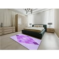thumbnail image 4 of Ahgly Company Indoor Round Patterned Heliotrope Purple Area Rugs, 7' Round, 4 of 6