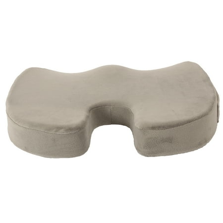 Art3d Gray 18 in. x 14.2 in. Premium Sciatica Back Pain Relief Orthopedic Memory Foam Coccyx Seat Cushion (1-Pack)
