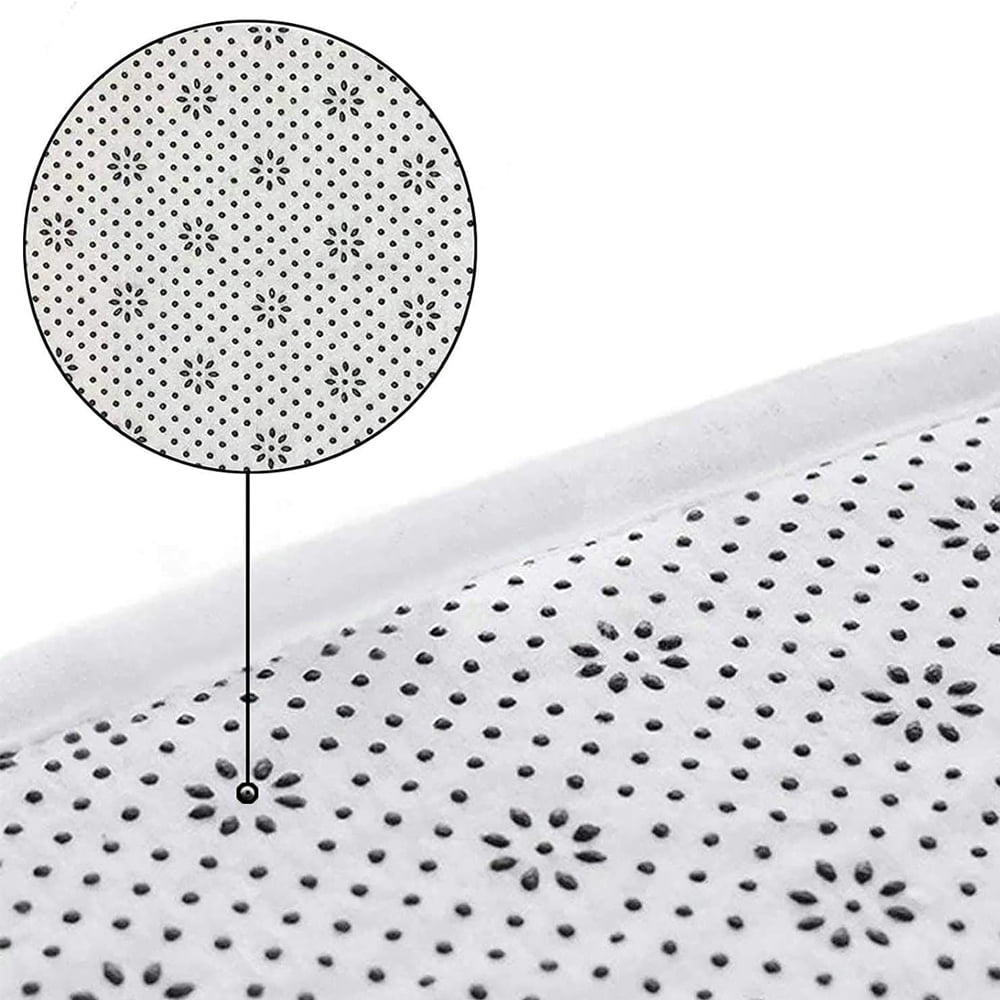 FUDAKUNA Memory Foam Bath Rug Absorbent Anti-Slip 18"x30" Gray Geometric Pattern Bathroom Mats Washable