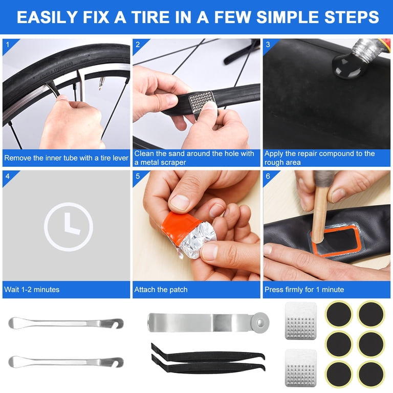 Fohil 16-in-1 Bike Repair Kit with Pump and Tail Bag photo 4