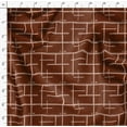 thumbnail image 4 of Soimoi Texture Print,Cotton Cambric, Quilting Fabric Sold by The Yard 42 Inch Wide, Medium Weight Cotton Fabric, SewingSupplies, Brown & White, 4 of 6