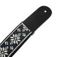 thumbnail image 2 of Mosiee Personalized Embroidered Cotton And Leather Guitar Strap Comfortable Material, 2 of 8