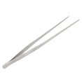 thumbnail image 1 of Herramienta práctica de pinzas rectas de acero inoxidable para plantas acuáticas de acuarios, tono plateado, 38 cm de largo, 1 of 2
