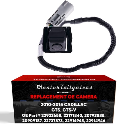 Master Tailgaters Replacement for Cadillac CTS/CTS-V Coupe (2011-2015) CTS/CTS-V Wagon (2010-2014) Backup Camera OE Part # 22922658 23171840 20793585 20909187 22737873 22914945 22914946